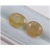 Image 2 : 7.6 ct Certified Kashmir Yellow Sapphire gemstone Pair ($7,600 Appraisal)