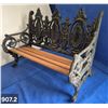 Image 2 : 907. Vintage cast iron & wood miniature park bench, heavy, 16 inches long