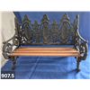 Image 5 : 907. Vintage cast iron & wood miniature park bench, heavy, 16 inches long