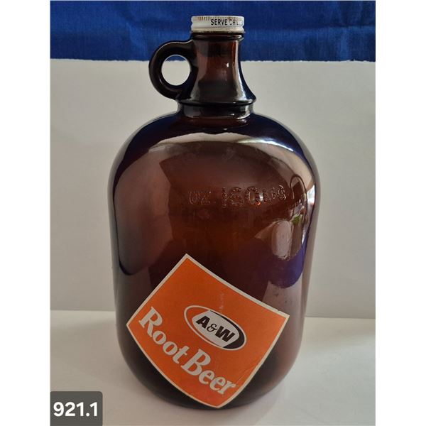 921. 1960s Vintage A & W Root Beer gallon jug
