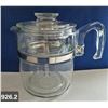 Image 1 : 926. Pyrex 9-cup glass coffee pot - COMPLETE AND MINT!