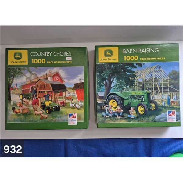 932. Pair of John Deere puzzles