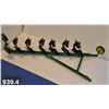 Image 4 : 939. John Deere 6-bottom plow - mint condition, from the 80s or 90s, 20 1/2 inches. (Diecast Metal)