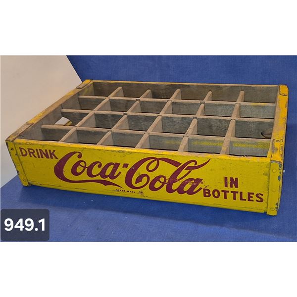 949. Original wooden 1940s Coca Cola (Coke) crate, great colors