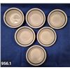 Image 1 : 956. Group of 6 ironstone restaurant ware small bowls, all in barely used condition, 1 1/4 by 4 3/4 