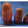 Image 5 : 958. Set of 5 nesting dolls, hand-painted, little damage to back of second from the smallest