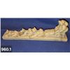 Image 2 : 960. Inuit carving - dog musher with sled and team, excellent condition