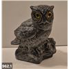 Image 1 : 962. Inuit carving - large owl with glass eyes, 5 inches, excellent condition