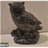Image 3 : 962. Inuit carving - large owl with glass eyes, 5 inches, excellent condition