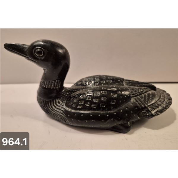 964. Inuit carving - duck, 5 inches long, excellent condition
