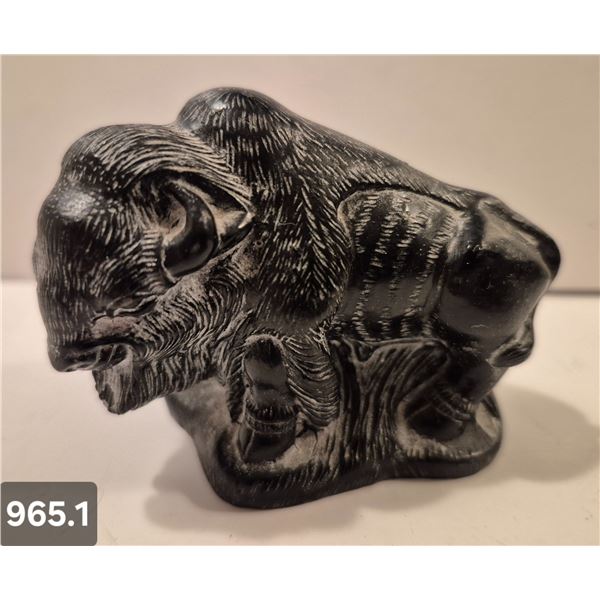 965. Inuit carving - buffalo (bison), 3 inches, excellent condition