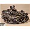 Image 3 : 966. Inuit carving - eskimo in kayak, 3 3/4 inches, excellent condition