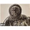 Image 3 : 967. Inuit carving - large heavy eskimo figure, 6 inches, excellent condition