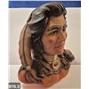 Image 3 : 970. Large Native American bust of an Indian warrior, 11 1/4 inches tall, 2 small flakes on the rear