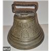 Image 2 : 971. Original antique heavy brass bell, "1875 -Chiantel Fondeur -Saignelegier", original gonger, 3 3