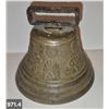 Image 4 : 971. Original antique heavy brass bell, "1875 -Chiantel Fondeur -Saignelegier", original gonger, 3 3