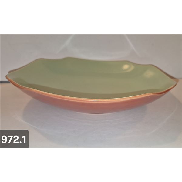 972. Red Wing Potteries bowl, approx. 10 1/2 inches across, 2 1/4 inches deep, perfect condition