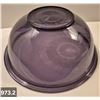 Image 2 : 973. Purple Pyrex glass mixing bowl, approx. 10 inches across, 4 inches deep, no damage