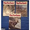 Image 3 : 978. 9 Issues of 1986 Fur-Fish-Game outdoor sporting magazines, most in excellent flat condition, lo