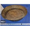 Image 1 : 982. Antique solid brass pan for gold-panning, great shape for age, 3 3/4 inches deep, 16 inches acr