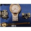Image 2 : 987. Lot of jewelry items, including TomTom watch (working), Guess watch, and other items