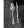 Image 1 : Spoon and Knife .800 Silver Stamped