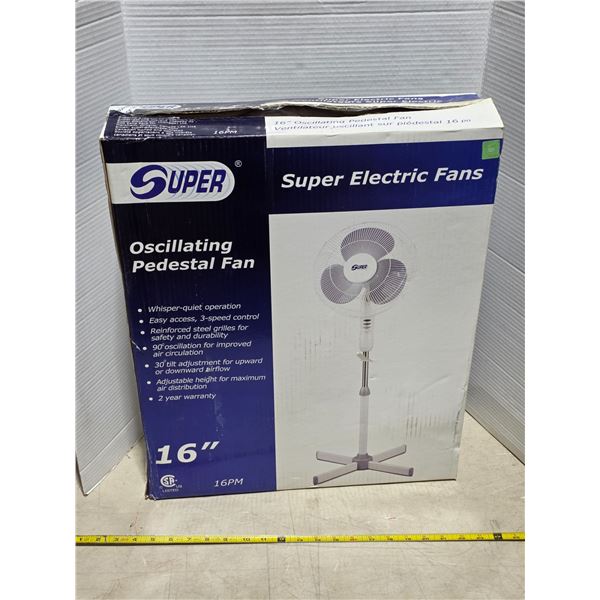 Oscillating pedestal fan- seems to be complete and new