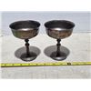 Image 1 : 2 silver plated goblets