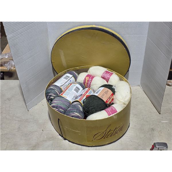Hatbox full of wool