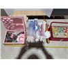 Image 1 : Lot of misc items and sewing boxes with contents