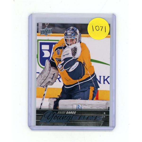 2015-16 Upper Deck Series Two Hockey - Juuse Saros - Young Guns - 464.