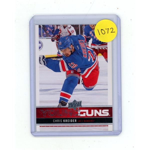 2012-13 Upper Deck Series One Hockey - Chris Kreider - Young Guns - 237.