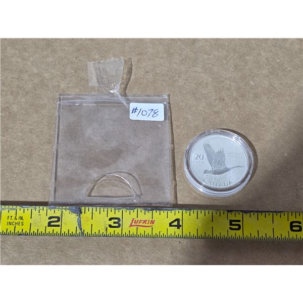 2014 canadian fine .999 silver 20 dollar coin