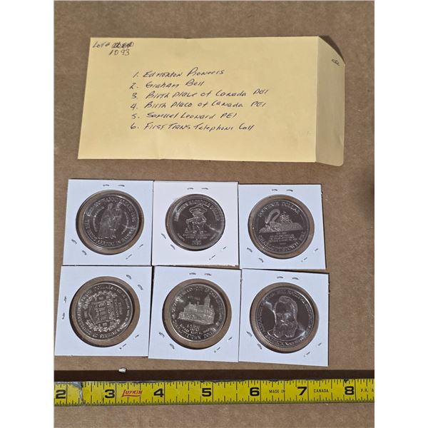 6 tokens-1901,1985, 1982, 1986, 1981, 1978