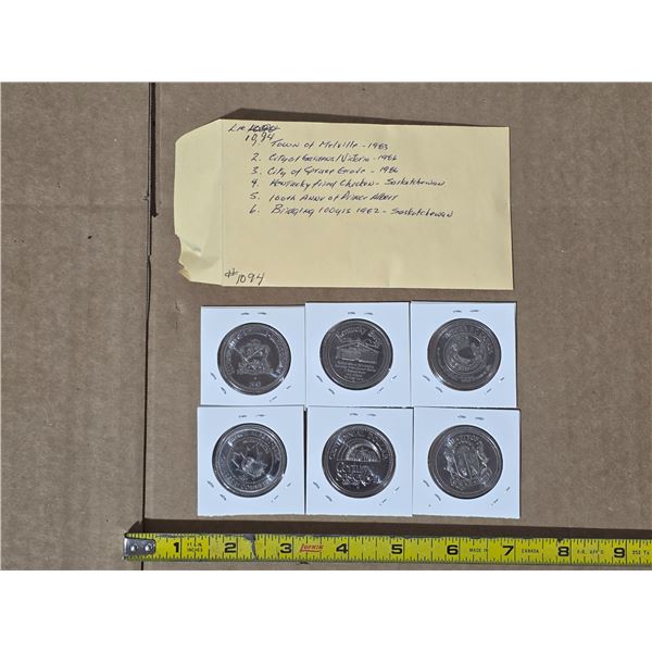 6 tokens- 1983, 1986, 1983