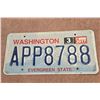 Image 1 : 1098 - 1972 Washington State licence plate. Very nice cond.