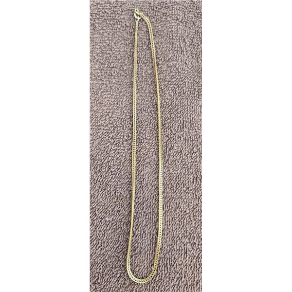 1115 - 15" gold chain.  Marked 10 kt. 4 grams