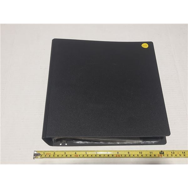 Black Binder With 10 Sheets For Bank Notes