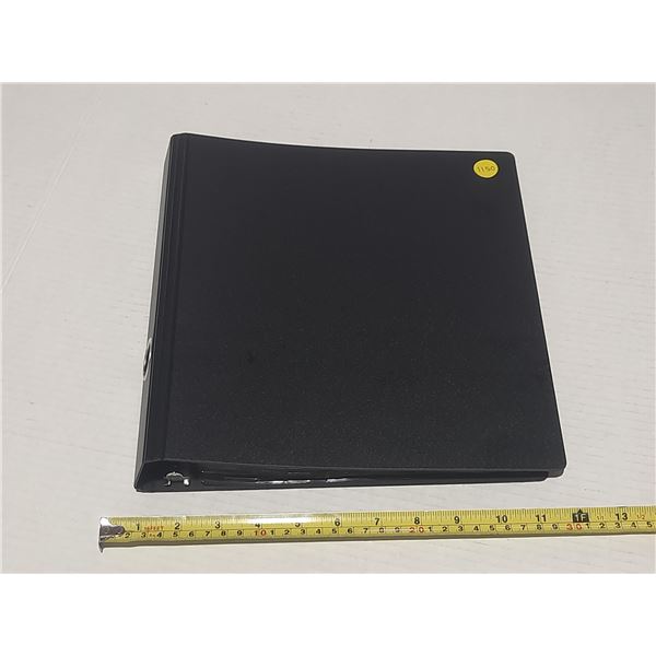 Black Binder With 10 Sheets For 2x2's