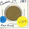 Image 1 : 1987 AU-50 Canadian First Loonie