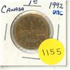 Image 1 : 1992 UNC Canadian Loonie - 125th Anv. Of Conferation