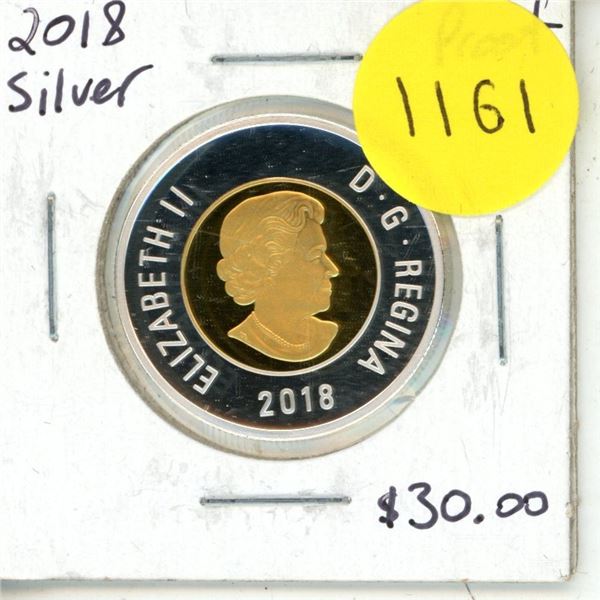 2018 Proof Canadian Silver Toonie