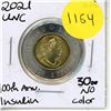 Image 1 : 2021 UNC Canadian Toonie - 100th Anv. Of Insulin