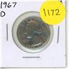 Image 1 : 1967 D USA Washington Quarter