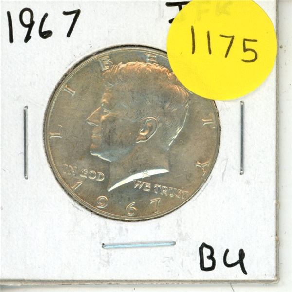 1967 BU USA Silver Kennedy Half Dollar