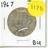 Image 1 : 1967 BU USA Silver Kennedy Half Dollar