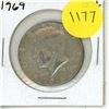 Image 1 : 1969 USA Kennedy Half Dollar
