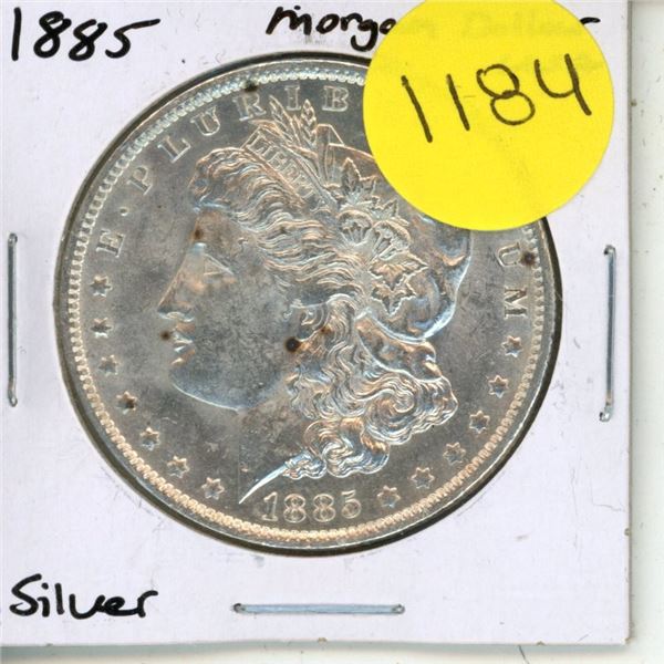 1885 USA Silver Morgan Dollar