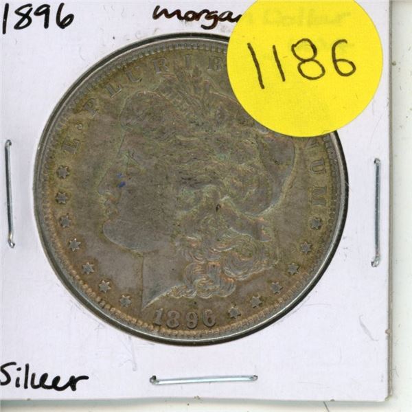 1896 USA Silver Morgan Dollar