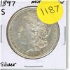 Image 1 : 1897 S USA Silver Morgan Dollar - San Francisco Mint